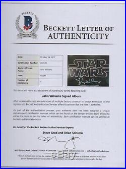 JOHN WILLIAMS signed STAR WARS album LP vinyl AUTOGRAPH auto PSA BAS Beckett LOA