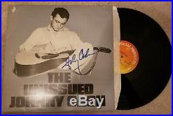 JOHNNY CASH Signed The Unissued Johnny Cash Vinyl Record Album. Rare
