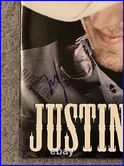 JUSTIN MOORE SIGNED'OUTLAWS LIKE ME' ALBUM VINYL RECORD LP Jsa Coa Auto