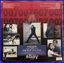 James Bond 007 For Your Eyes Only Signed 1981 Soundtrack Vinyl Album COA Japan
