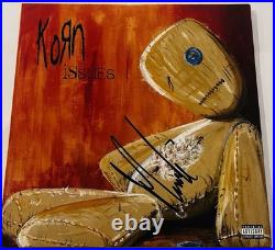 James Munky Shaffer Signed Korn Issues Lp Vinyl Record Album Jsa Coa