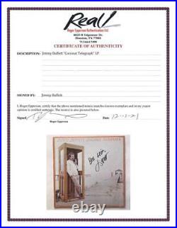 Jimmy Buffett Signed Autograph Album Vinyl Record LP Coconut Telegraph JSA COA