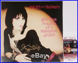 Joan Jett Signed Glorious Results Of Misspent Youth Lp Vinyl Album Jsa Cert