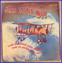 Joe Walsh Of The Eagles Signed Autographed Smoker You Drink Record Album Vinyl