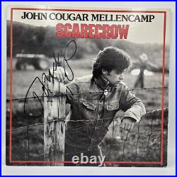 John Cougar Mellencamp Signed Scarecrow Vinyl Album Lp Record Beckett Coa