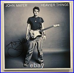 John Mayer Signed Heavier Things Album Vinyl JSA COA #AM17756 Auto