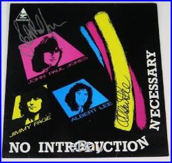 John Paul Jones LED ZEPPELIN Signed Autograph No Introduction. Album Vinyl LP