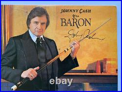 Johnny Cash Autographed Vinyl Record Album signed Spence JSA + Beckett BAS coa