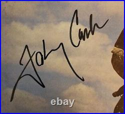 Johnny Cash Signed Auto Mean As Hell Album LP Vinyl Legend Beckett LOA