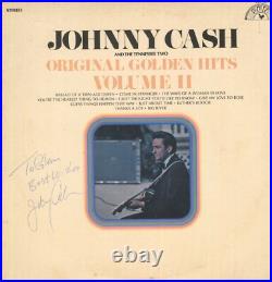 Johnny Cash Signed Golden Hits Volume II Vinyl Album Autographed PSA DNA