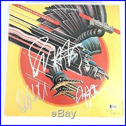 Judas Priest signed Screaming for Vengeance Album LP vinyl BAS Beckett Autograph