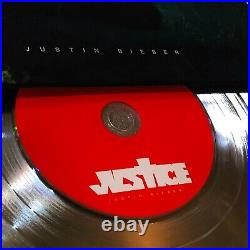 Justin Bieber (JUSTICE) CD LP Record Vinyl Album Music Autographed Signed