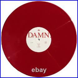 KENDRICK LAMAR DAMN. Autographed Limited Red Opaque Vinyl 2xLP Signed