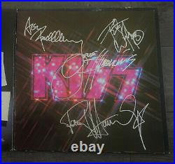 KISS Alive! Signed Autograph Band Hype Sticker LP Album Vinyl NBLP 7020-798