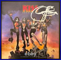 KISS Gene Simmons Ace Frehley DUAL Signed Destroyer Deluxe Vinyl Album JSA COA