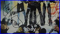 KISS JSA Signed Autograph Love Gun Album Vinyl Paul Stanley Gene Simmons +