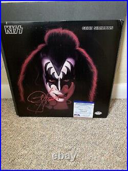 KISS Signed Album Gene Simmons Autographed Vinyl Solo Ace Criss Stanley PSA/DNA