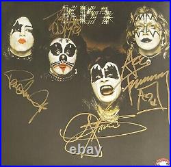 KISS Signed Vinyl Gene Simmons Paul Stanley Ace Frehley Criss Autographed Album