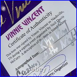 KISS Vinnie Vincent Signed Lp Album Creatures Of The Night Purple Vinyl withCOA