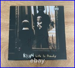 KORN signed vinyl album LIFE IS PEACHY HEAD & MUNKY