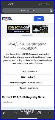 Kanye West SIGNED AUTOGRAPHED Vinyl Album Late Registration PSA