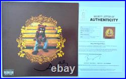 Kanye West Signed College Dropout Vinyl Album Ye Rap Mbdtf Bas Rare Sketch