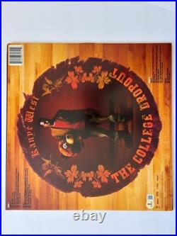 Kanye West Signed College Dropout Vinyl Album Ye Rap Mbdtf Bas Rare Sketch