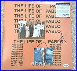 Kanye West Signed The Life Of Pablo Vinyl Album Yeezy Mbdtf Jesus Is King Psa