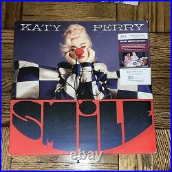 Katy Perry Signed Autographed Smile Colored Vinyl Album LP JSA COA