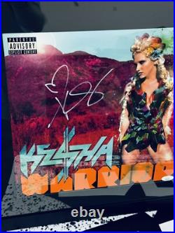 Ke$ha Signed Warrior Vinyl Album JSA COA Framed