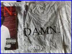 Kendrick Lamar Autographed Bundle Signed Vinyl, Shirt, And LP For DAMN Album