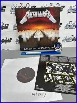 Kirk Hammett Metallica Signed Autographed Vinyl Album Record Beckett Bas Coa Loa