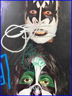 Kiss Band Signed Dynasty Vinyl Album Ace Peter Paul Stanley Gene Simmons Bas