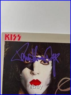 Kiss Band Signed Dynasty Vinyl Album Ace Peter Paul Stanley Gene Simmons Bas