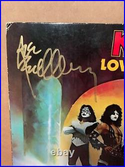 Kiss Love Gun Lp Vinyl Record Sleeve Signed By All 4 Vintage Album