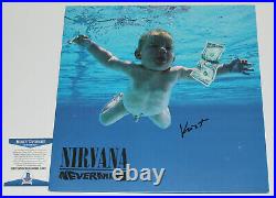 Krist Novoselic Signed Nirvana'nevermind' Vinyl Record Album Lp Beckett Coa Bas