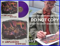 Krist Novoselic signed Nirvana Unplugged album, vinyl COA exact proof autographed
