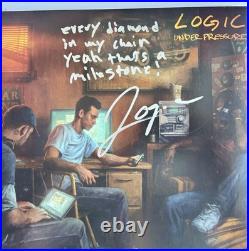 LOGIC SIGNED AUTOGRAPHED UNDER PRESSURE VINYL ALBUM LP +JSA COA With HAND LYRIC