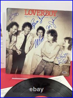 LOVERBOY signed Vinyl Album Reno, Reno, Smith (RIP), Frenette, Johnson PSA LETTER