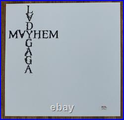 Lady Gaga Signed W Heart Mayhem Album Picture Photo Card & Vinyl Lp Psa Dna Coa