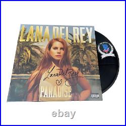 Lana Del Ray Signed Autograph'paradise' Album Lp Vinyl Beckett Bas
