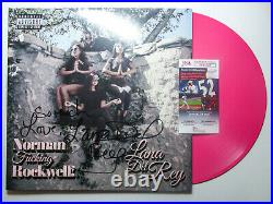 Lana Del Rey Signed with Inscription Norman Rockwell Album Pink UO Vinyl PROOF JSA