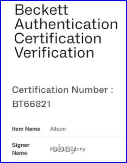 Lenny Kravitz Signed MAMA SAID Autographed Vinyl Album LP BAS COA Beckett