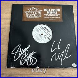 Lil'Wayne And Snoop Dogg SIGNED OutKast Hollywood Divorce Vinyl Record Album COA