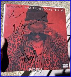 Lil Wayne Signed Vinyl Tha Fix Before Carter 6 Rare Album Autograph YMCMB