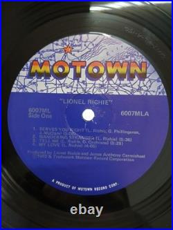 Lionel Richie Rare Signed Autographed Vinyl Record Album 1982