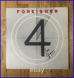 Lou Gramm Signed Foreigner Vinyl 4 Record Album LP Autographed Beckett COA