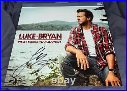 Luke Bryan Signed Vinyl Album What Makes You Country Proof