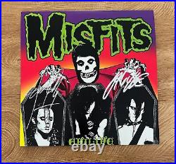 MISFITS signed vinyl album EVILLIVE JERRY ONLY & DOYLE 1