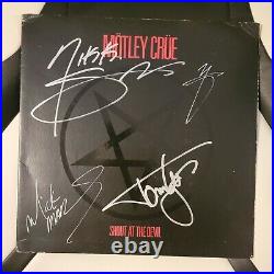 MOTLEY CRUE signed vinyl album SHOUT AT THE DEVIL full band